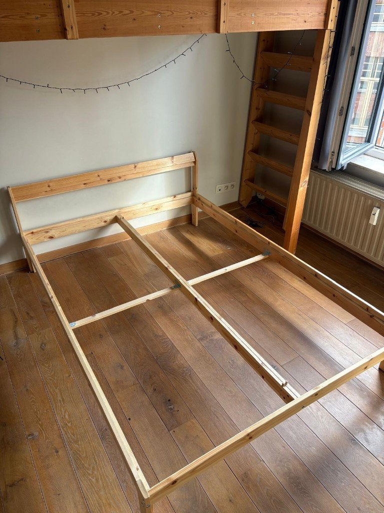 NEIDEN bedframe – grenen – 140x200 cm IKEA ZGAN, Ophalen, Overige kleuren, Tweepersoons, 140 cm