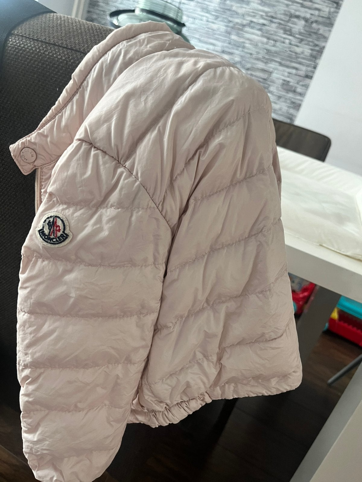 Moncler roze maat 86, Ophalen of Verzenden, Zo goed als nieuw, Maat 34 (XS) of kleiner, Roze