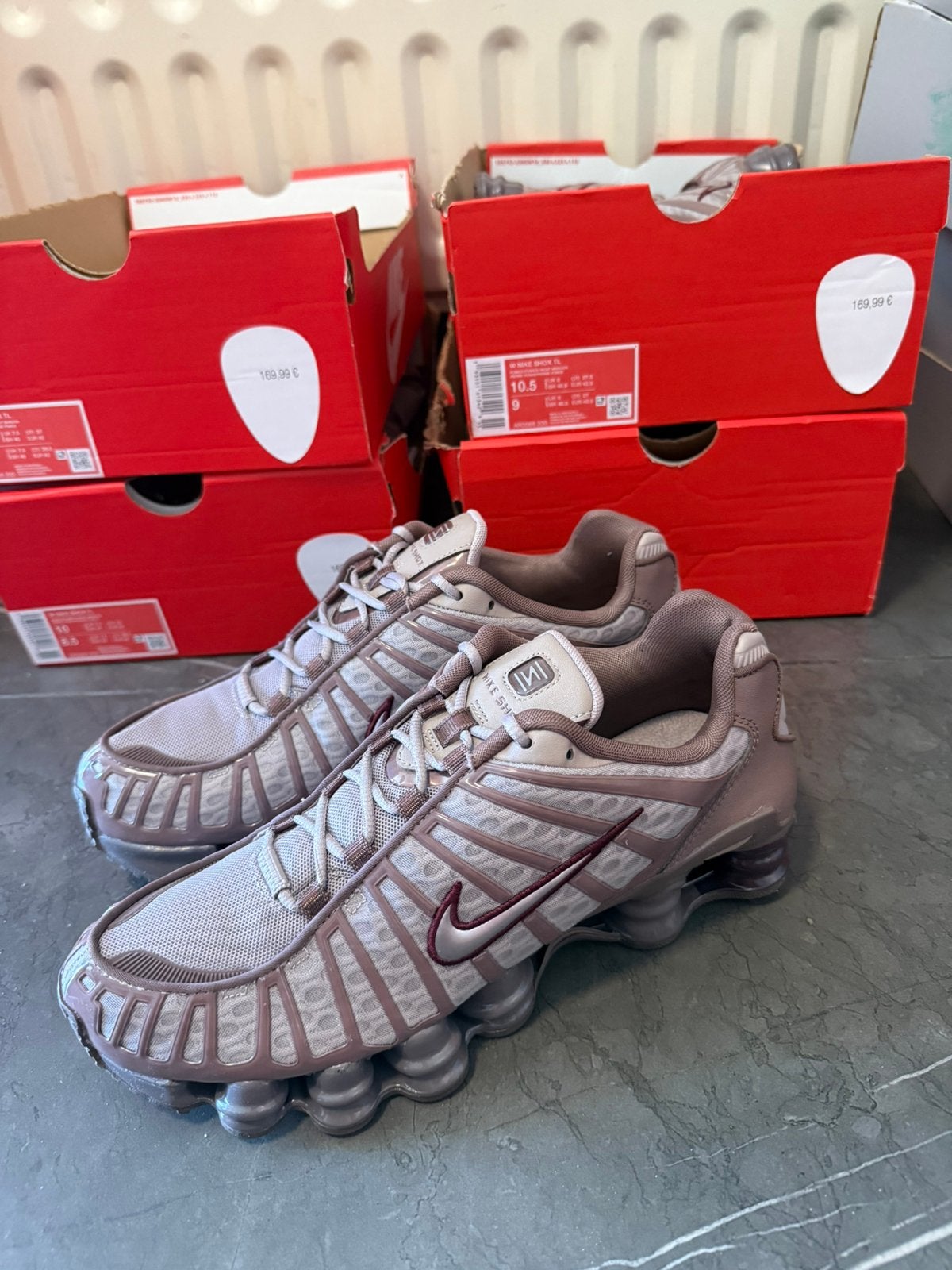Kleine partij nike shox TL night maroon, Ophalen of Verzenden, Zo goed als nieuw, Sneakers of Gympen