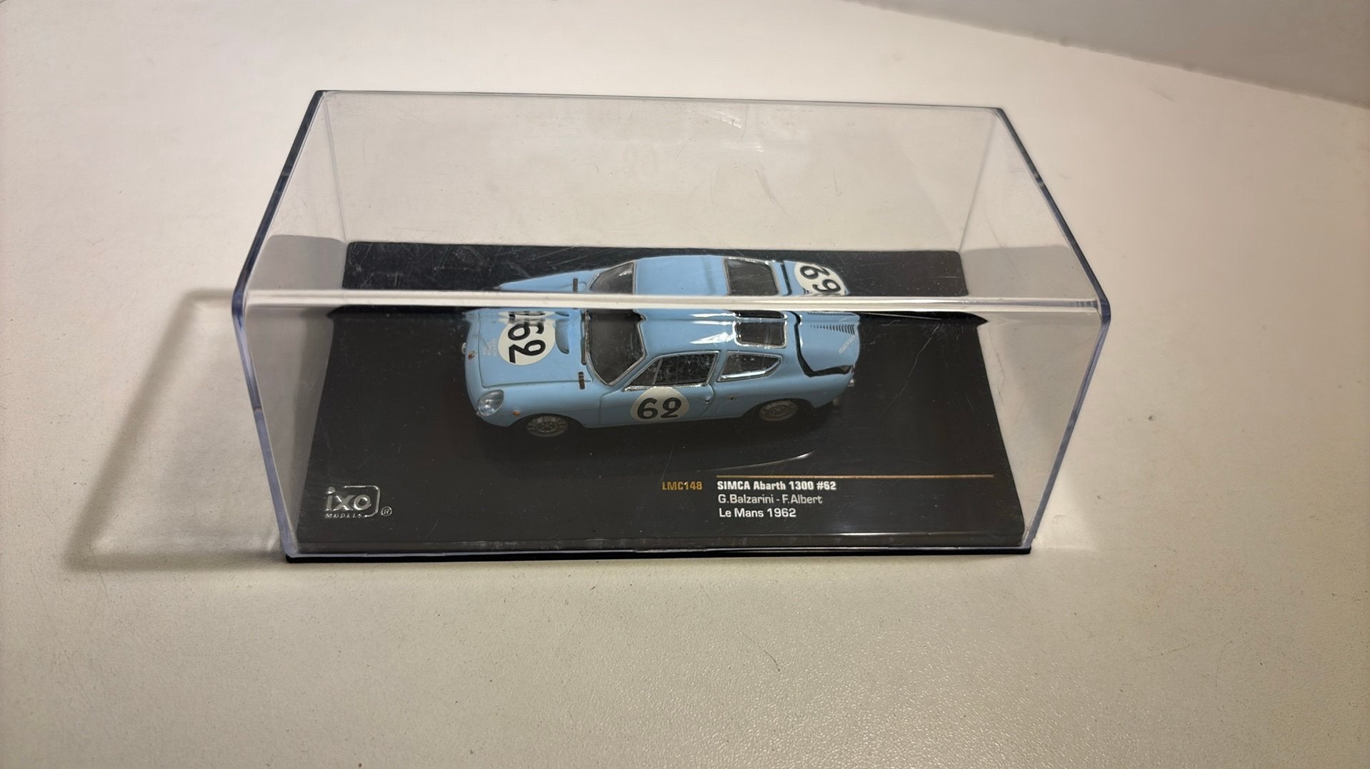Simca abarth 1300 #62 le mans 1962 ixo 1.43, Overige merken, Auto, Ophalen of Verzenden, A