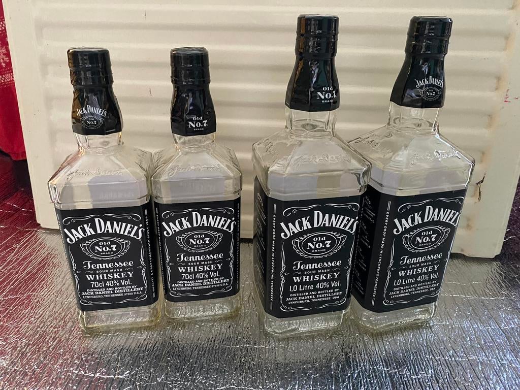 Lege flessen Jack Daniels om mee te knutselen, Ophalen of Verzenden, Zo goed als nieuw, Glas, Overige typen