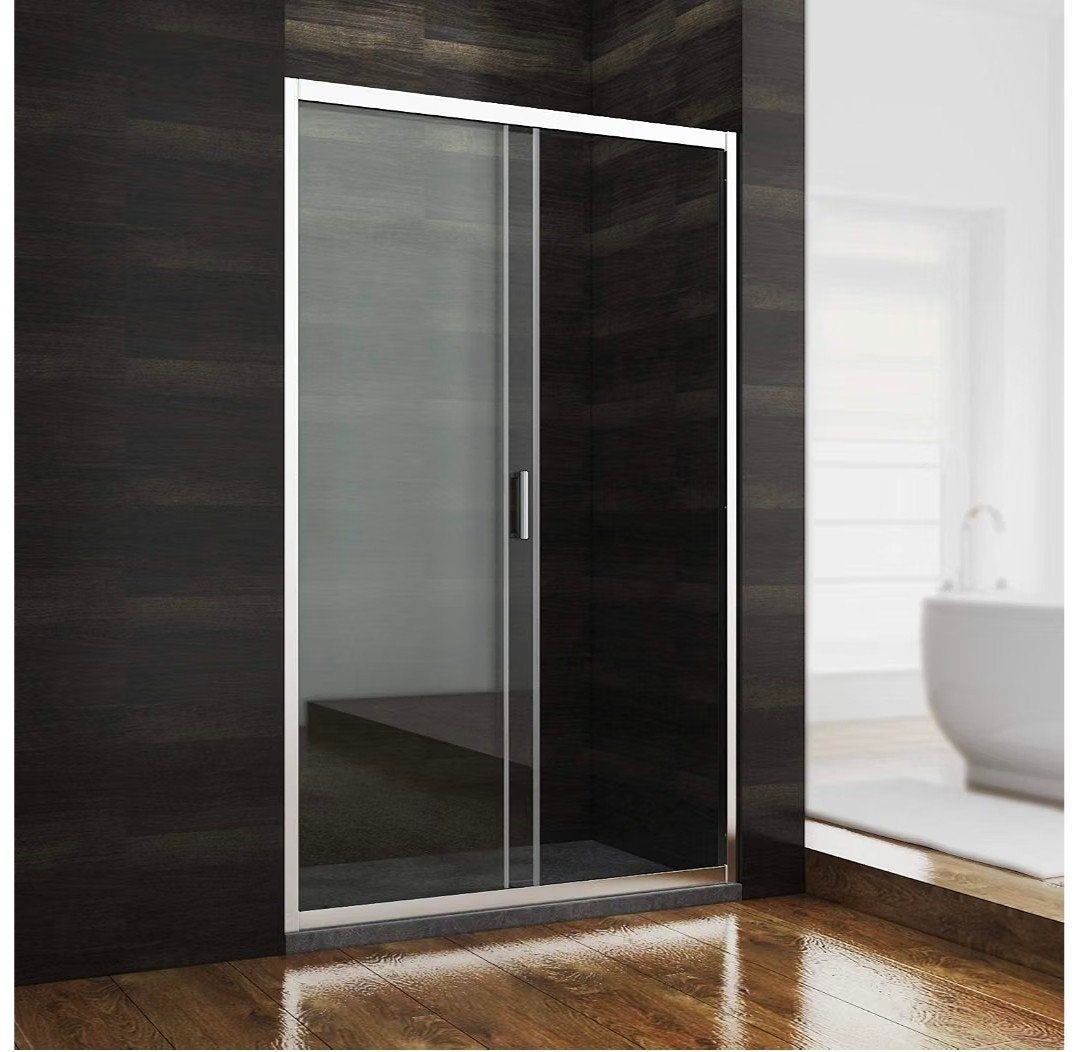 SONNI Douchedeur met vast en schuifdeel, Ophalen, Glas, Douche