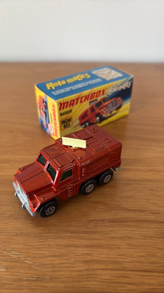 Matchbox Badger Rola-Matics nr. 16 - Vintage Diecast Model, Ophalen of Verzenden, Zo goed als nieuw, Auto, Matchbox