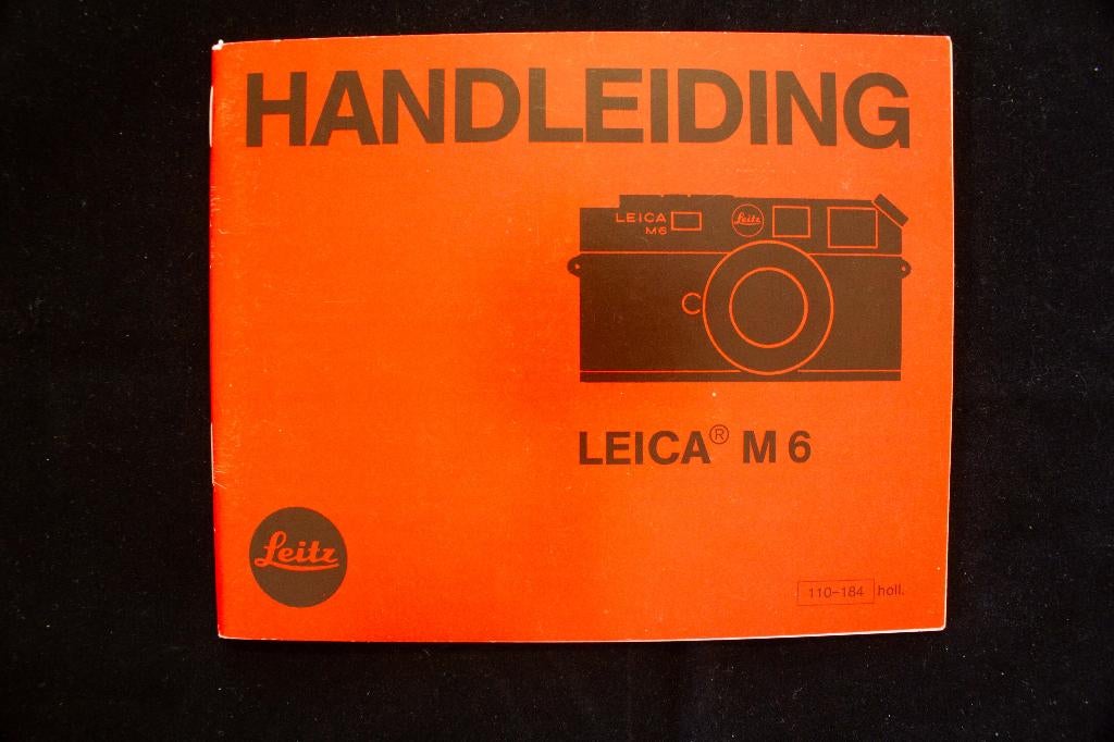 Handleiding Leica M6, Audio, Tv en Foto, Fotocamera's Analoog, Ophalen of Verzenden, Zo goed als nieuw, Compact, Leica