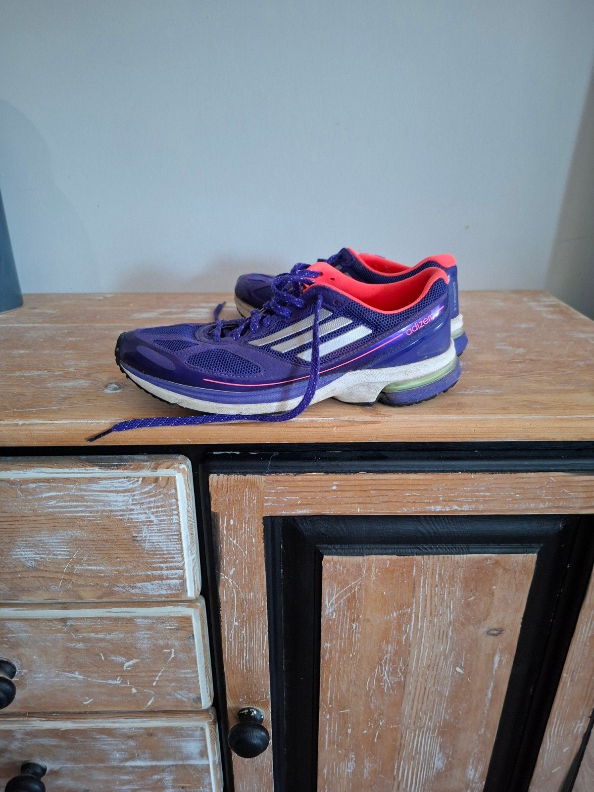 🌴 2 x Adidas Adizero/Adios dames hardloopschoenen 38,5, Adidas, Hardloopschoenen, Ophalen of Verzenden, Zo goed als nieuw