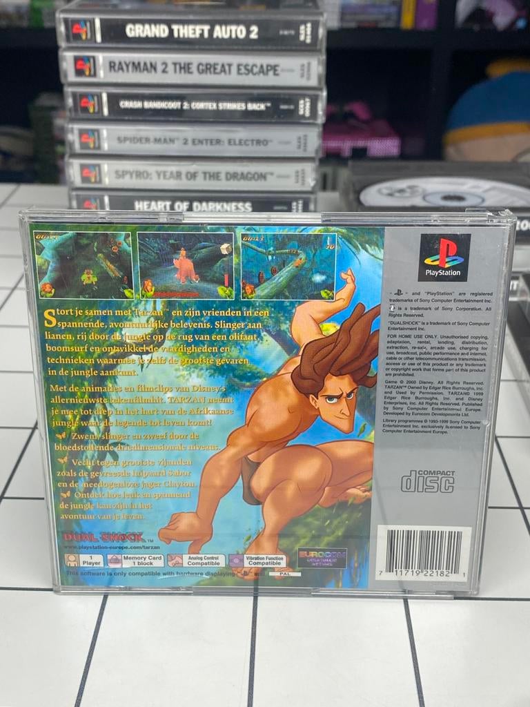 Disney’s Tarzan - PS1 PlayStation 1 Game - Eurocom, Avontuur en Actie, Gebruikt, 1 speler, Www.eurocom.com