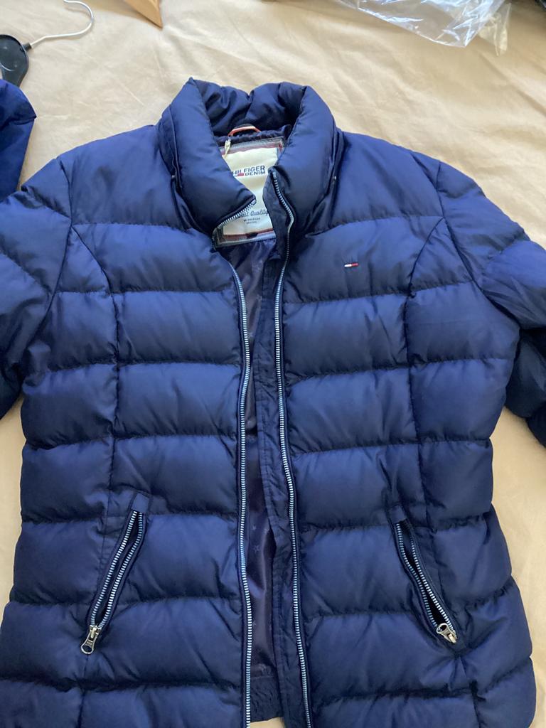Tommy Hilfiger winterjas, Ophalen of Verzenden, Gedragen, Maat 46/48 (XL) of groter, Blauw