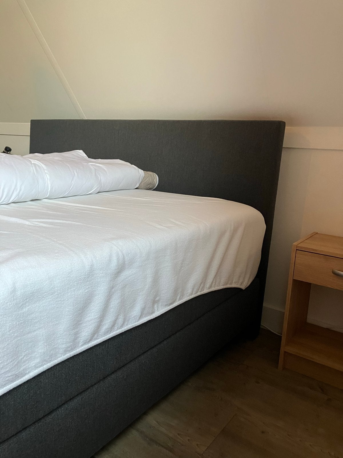 Boxspring 180x200 met pocketveer matras en Tempur topper, Huis en Inrichting, Ophalen, Tweepersoons, Zo goed als nieuw, 180 cm