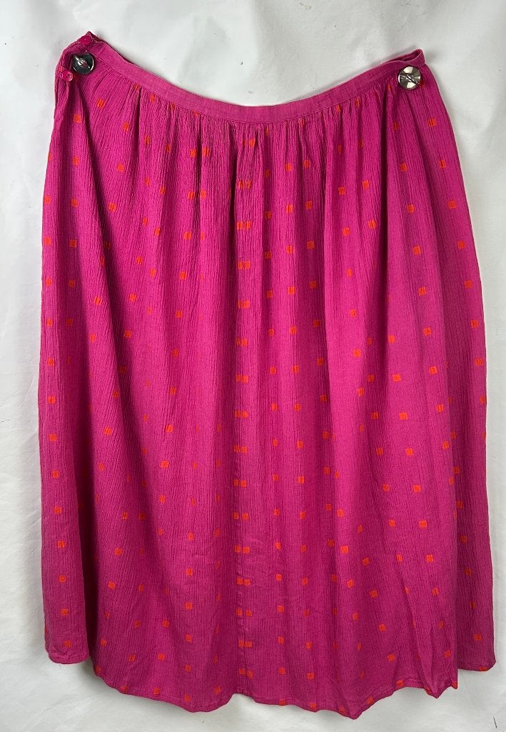 Lange rok Gudrun Sjödén maat L-XL, Kleding | Dames, Verzenden, Maat 46/48 (XL) of groter, Roze, Onder de knie