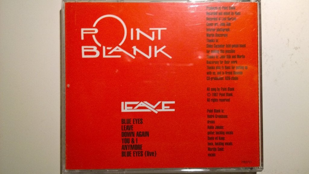 Point Blank - Leave, Ophalen of Verzenden, Zo goed als nieuw, Pop, Album