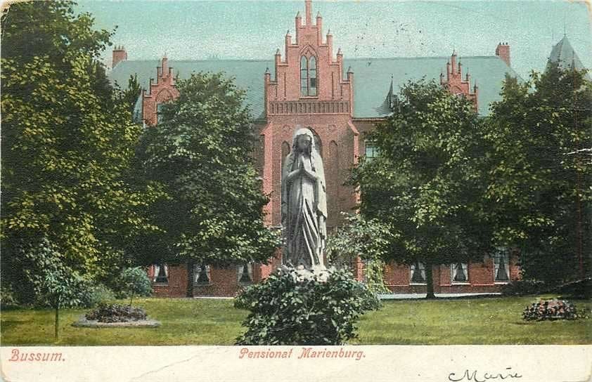 300-274-051 Bussum Pensionat Marienburg, Verzenden, Voor 1920, Noord-Holland
