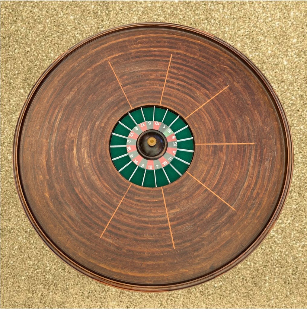 Roulette wiel Opta hout Casino Tafel Decoratie !, Ophalen