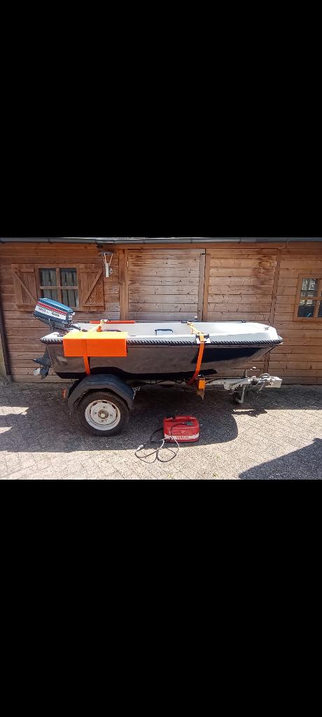 Bootje / Sloep, Watersport en Boten, Sloepen, Ophalen, Overige brandstoffen, Zo goed als nieuw, Buitenboordmotor