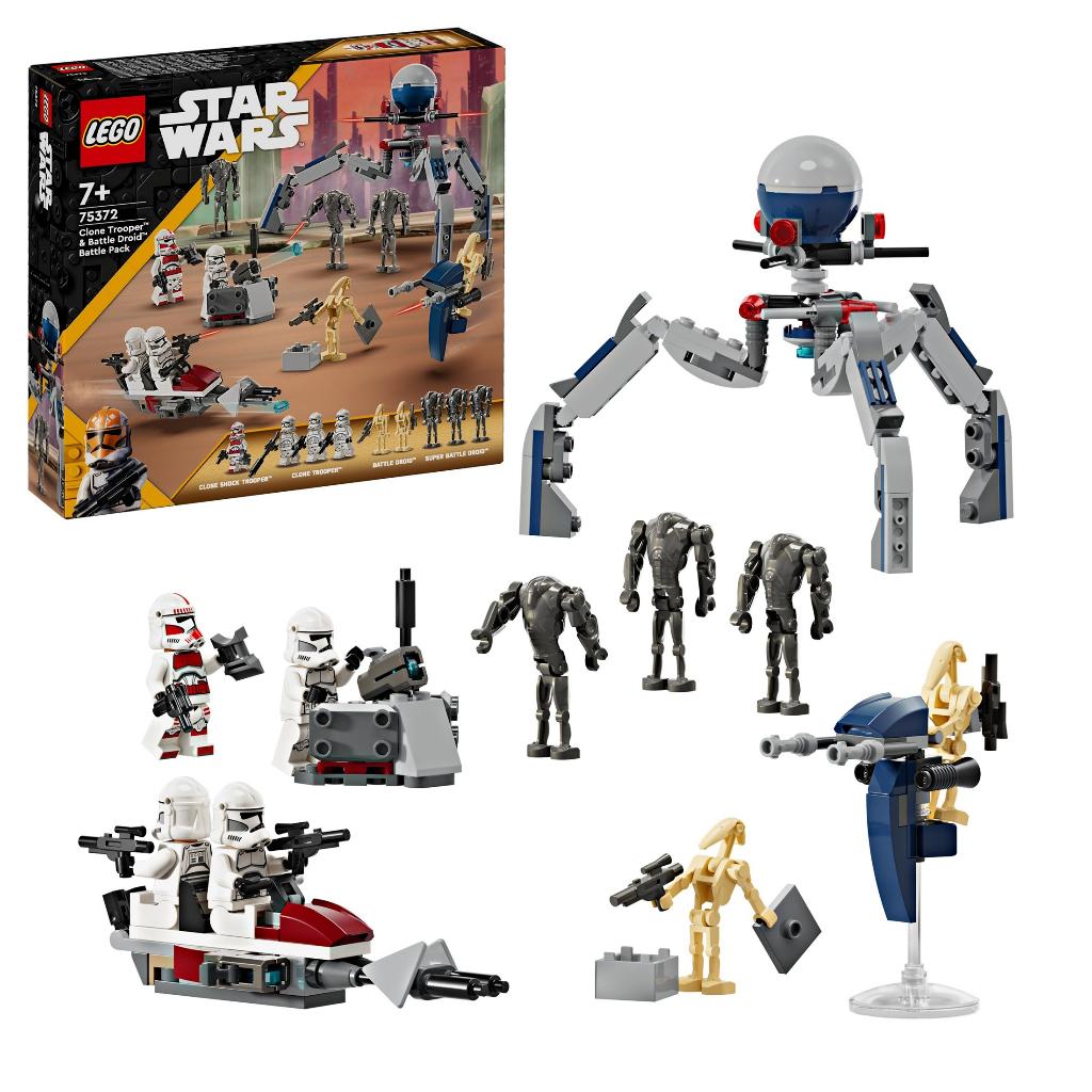 LEGO Star Wars 75372 Clone Trooper & Battle Droid BattlePack, Star Wars, Lego, Nieuw, Ophalen of Verzenden