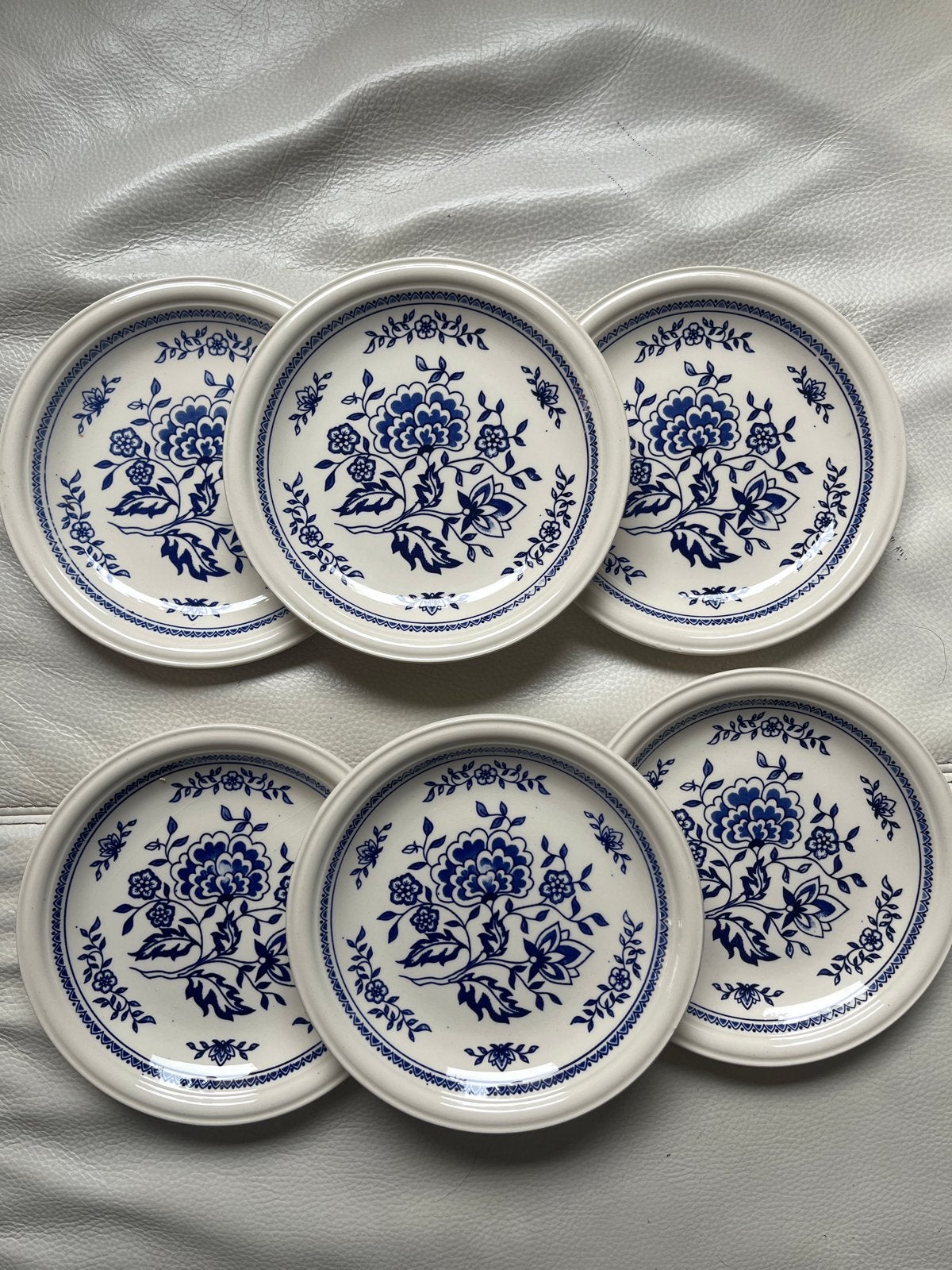 Set van 7 vintage Banquet John Tams Limited schoteltjes, Ophalen of Verzenden