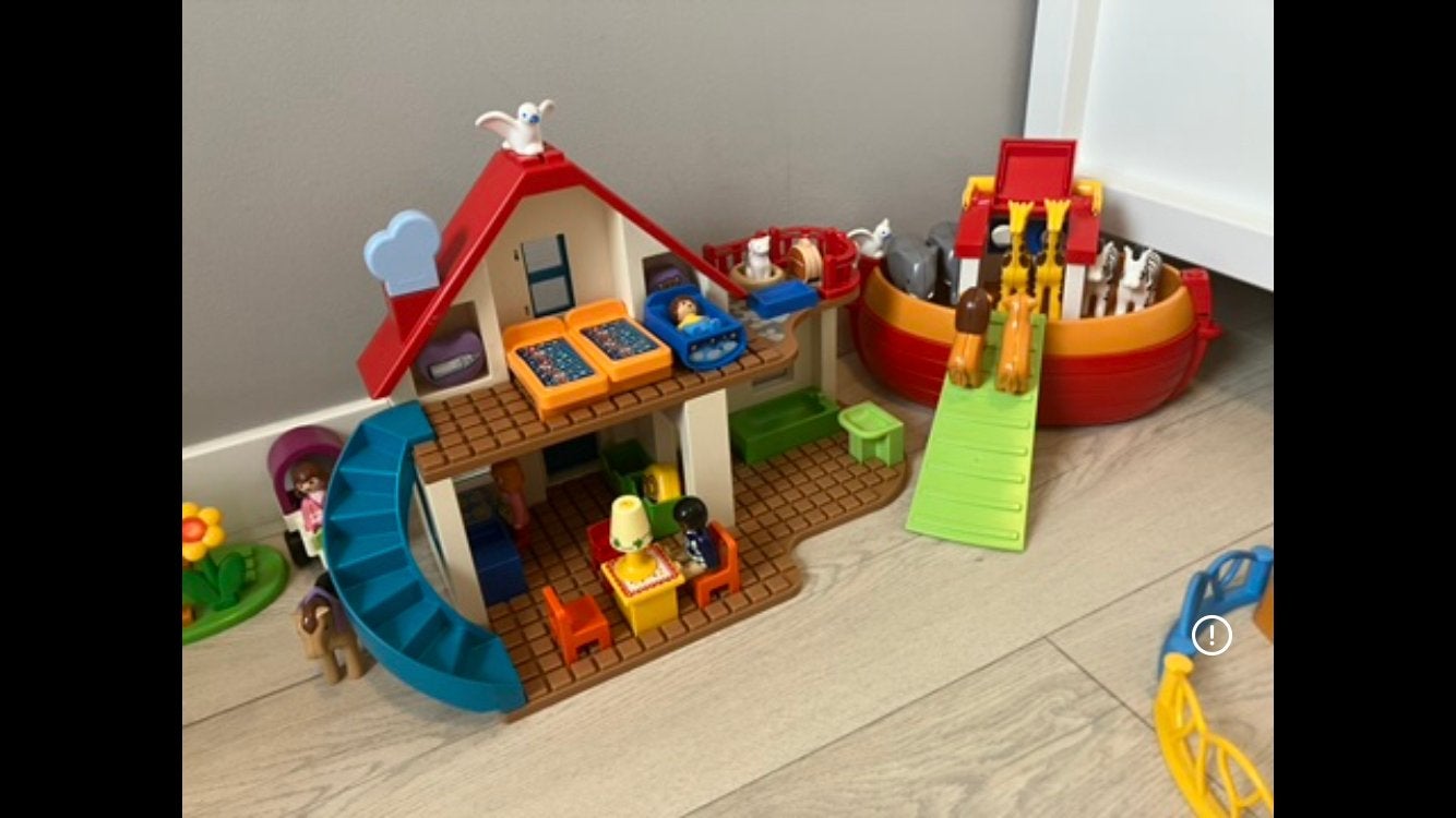 Grote bak playmobil 123, Ophalen, Zo goed als nieuw