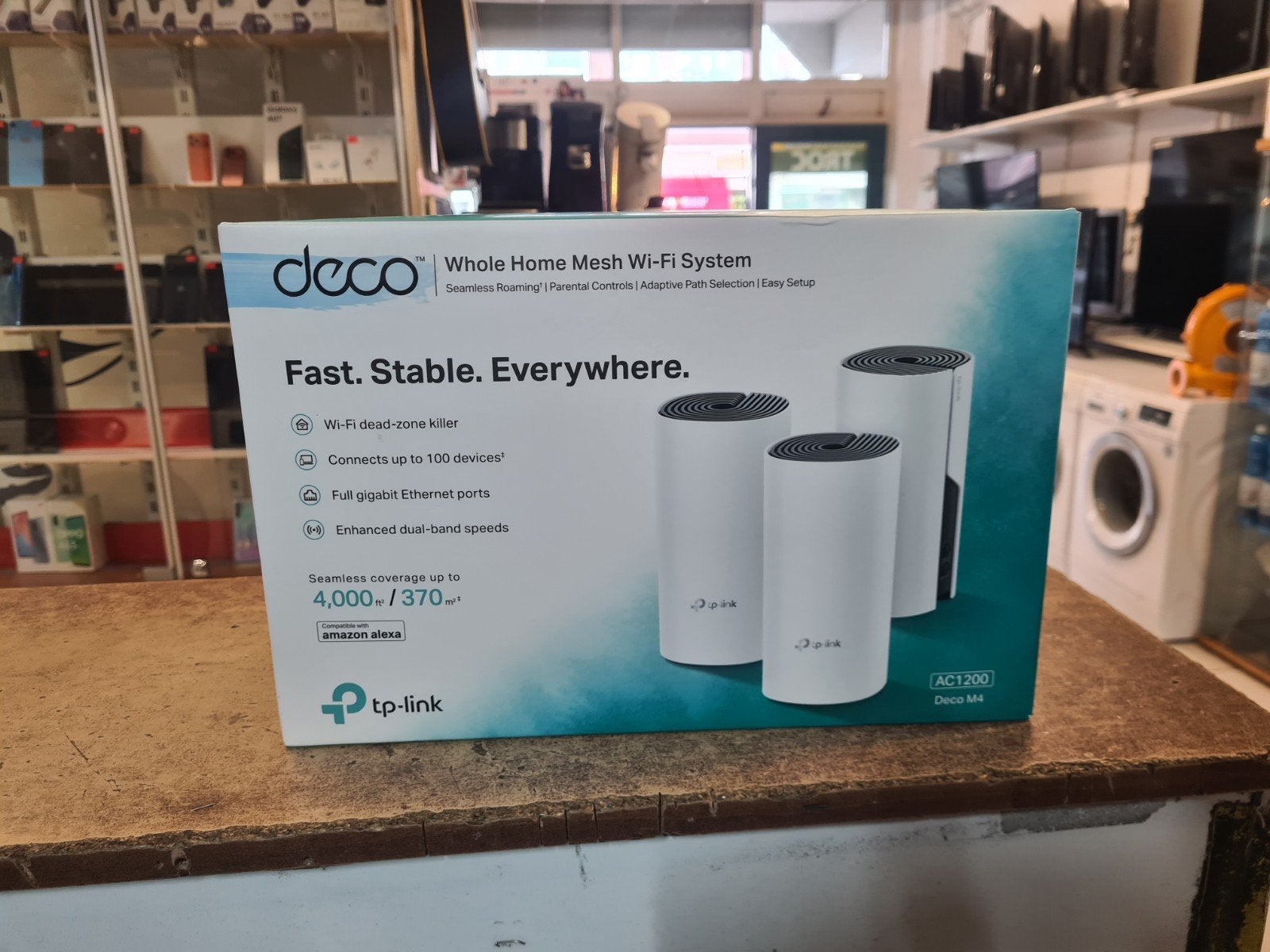 TP-Link Deco M4 AC1200 Whole Home Mesh Wi-Fi Systeem, Computers en Software, Routers en Modems, Zo goed als nieuw, Router, Ophalen of Verzenden