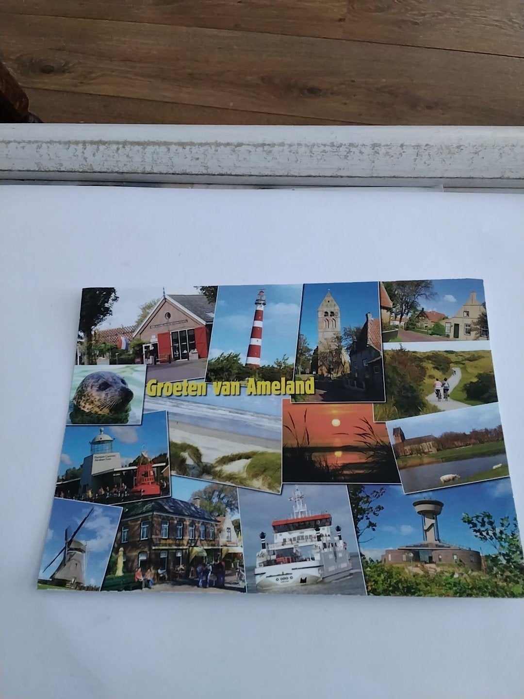 Ansichtkaart Ameland - Groeten van Ameland, Ophalen of Verzenden, Waddeneilanden