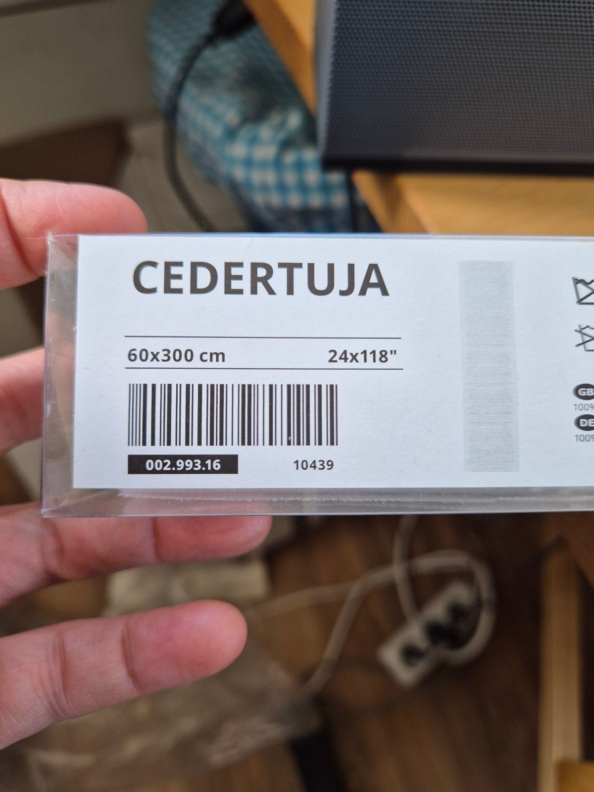 Te koop: IKEA CEDERTUJA Rolgordijn 60x300 cm - Nieuw, Wit, Nieuw, Ophalen of Verzenden, Rolgordijn