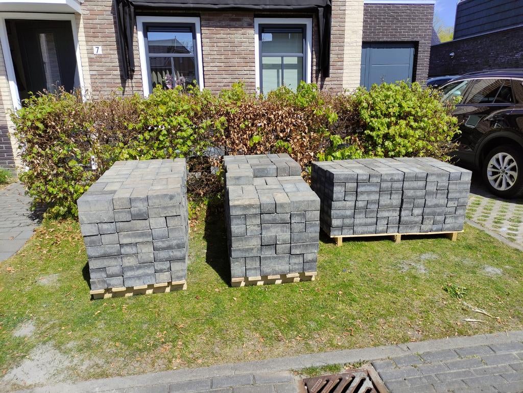 Mooie grijze klinkers +-20m2, Ophalen, Beton, Klinkers