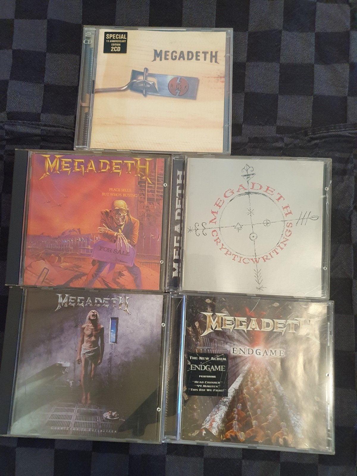 Megadeth 5 cd's voor 22 euro partij collectie cd, Verzenden, Gebruikt
