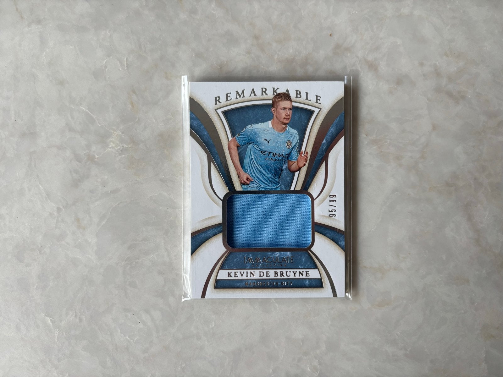 Kevin De Bruyne /99 2020 Immaculate Soccer Match-worn, Ophalen of Verzenden, Zo goed als nieuw, Buitenlandse clubs, Spelerskaart