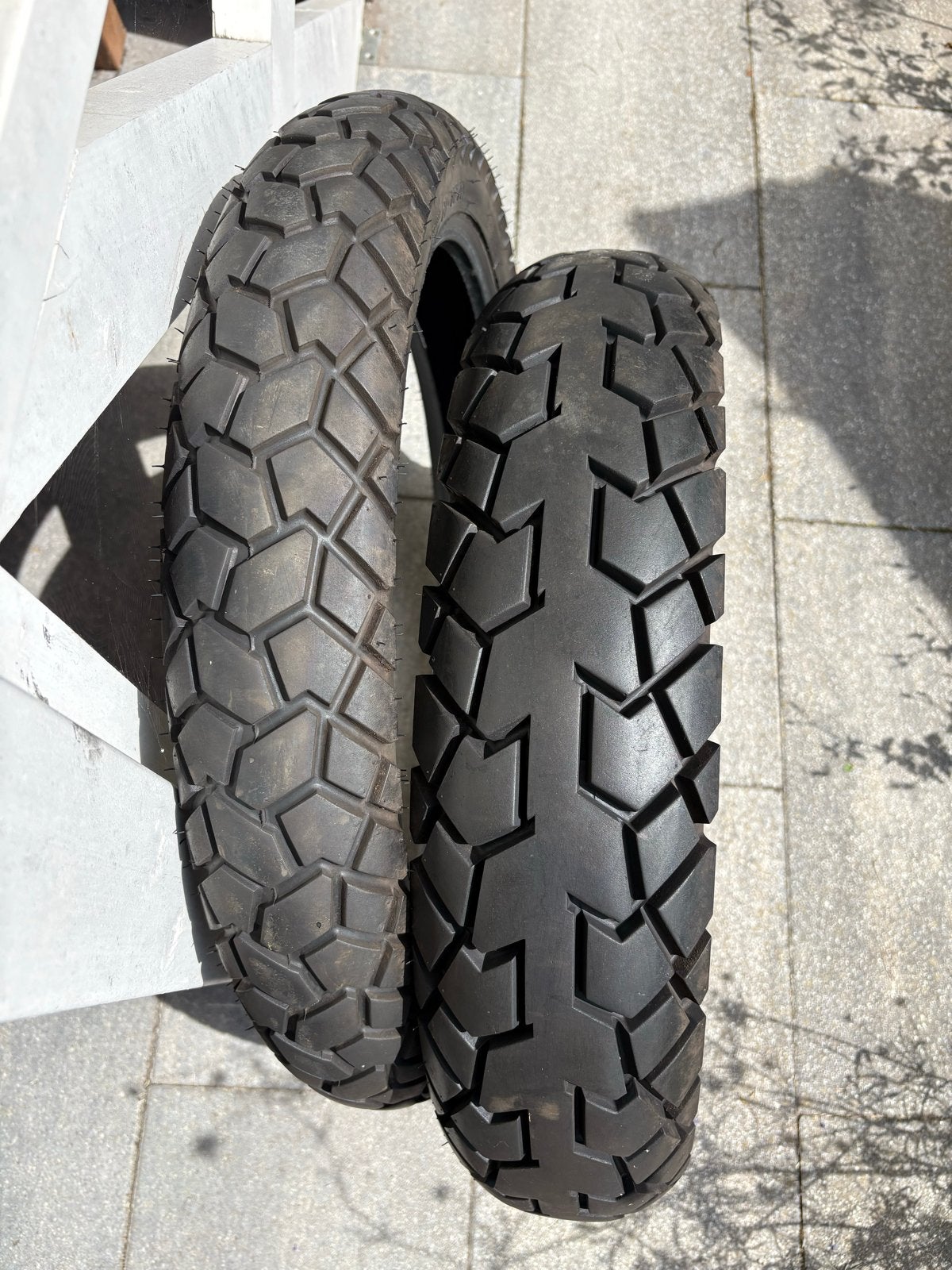 Continental TKC 70 Motorbanden - 100/90-R19 en 130/80-R17, Ophalen, Gebruikt