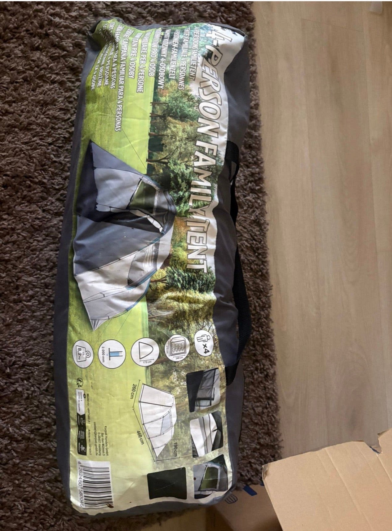 4 persoonstent, Ophalen of Verzenden, Zo goed als nieuw, Minder dan 5 meter