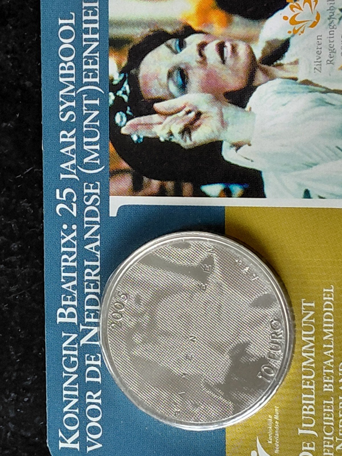 Zilveren 10 Euro Munt Koningin Beatrix 25 Jaar Symbool, Koningin Beatrix, Zilver, Euro's, Ophalen of Verzenden