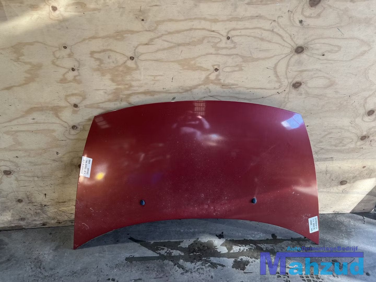 CITROEN C3 1 rood EKQD motorkap 2002-2009, Gebruikt, Citroën, Stellantis N.V., Ophalen of Verzenden