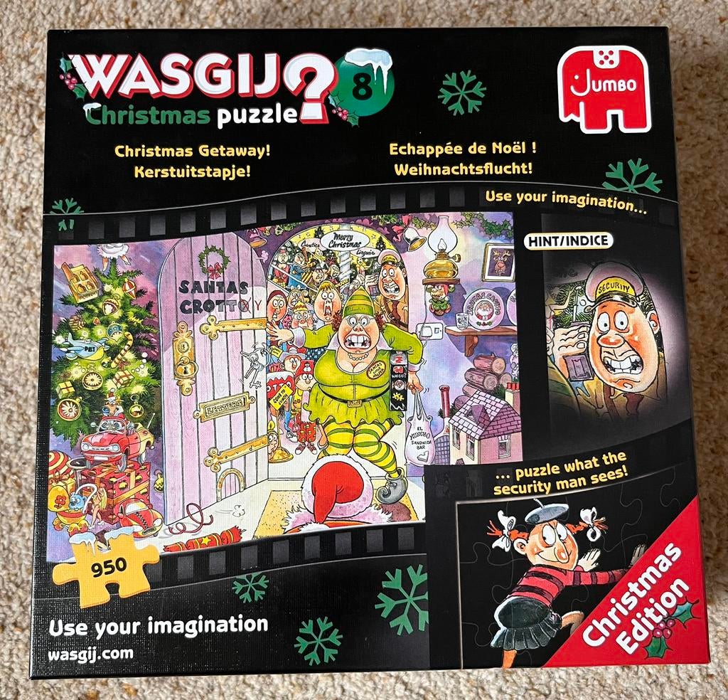 Wasgij Christmas nr 8, Ophalen of Verzenden, 500 t/m 1500 stukjes, Gebruikt