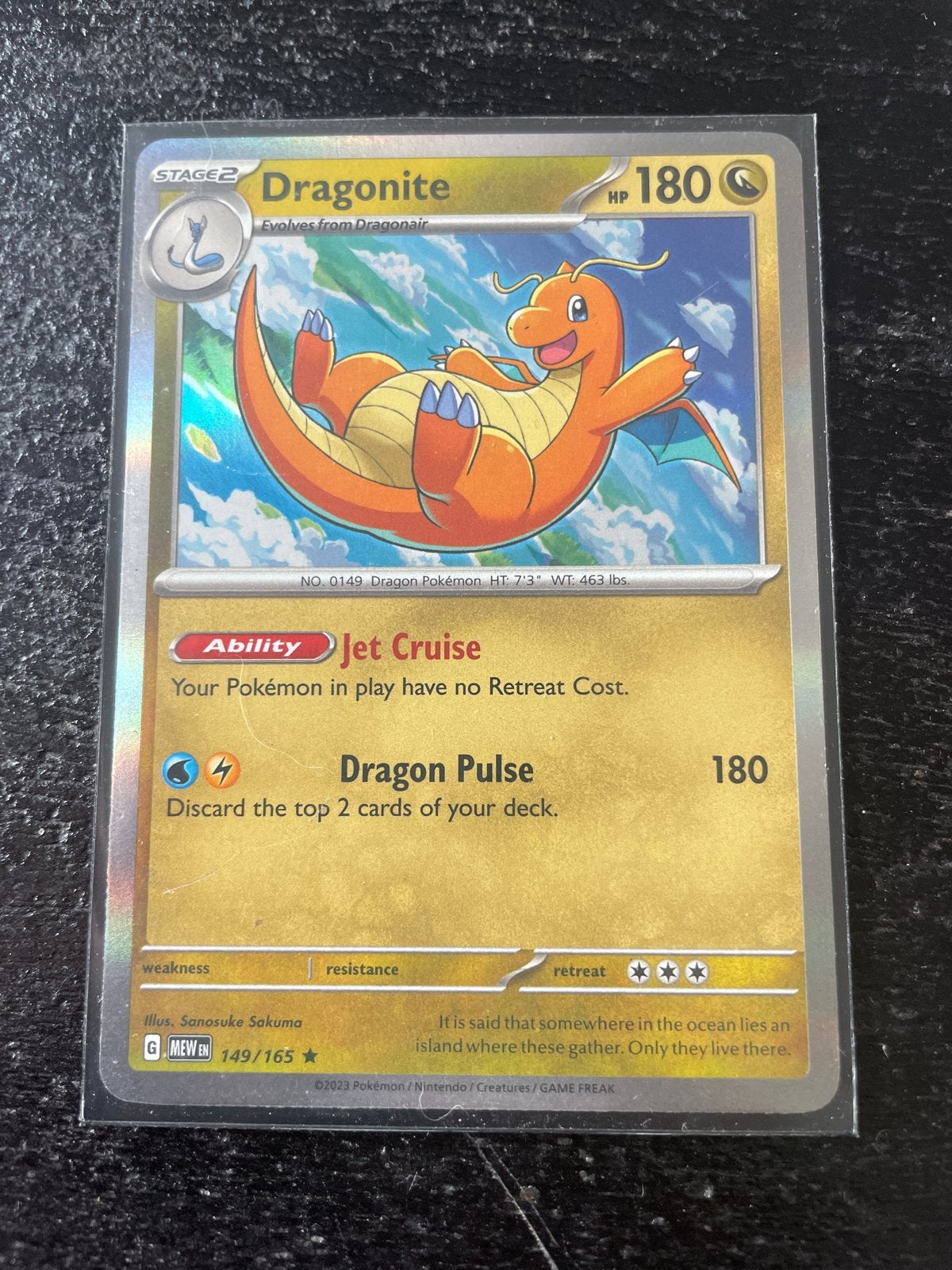 Dragonite Pokémon Kaart - 149/165, Hobby en Vrije tijd, Verzamelkaartspellen | Pokémon, Ophalen of Verzenden, Zo goed als nieuw