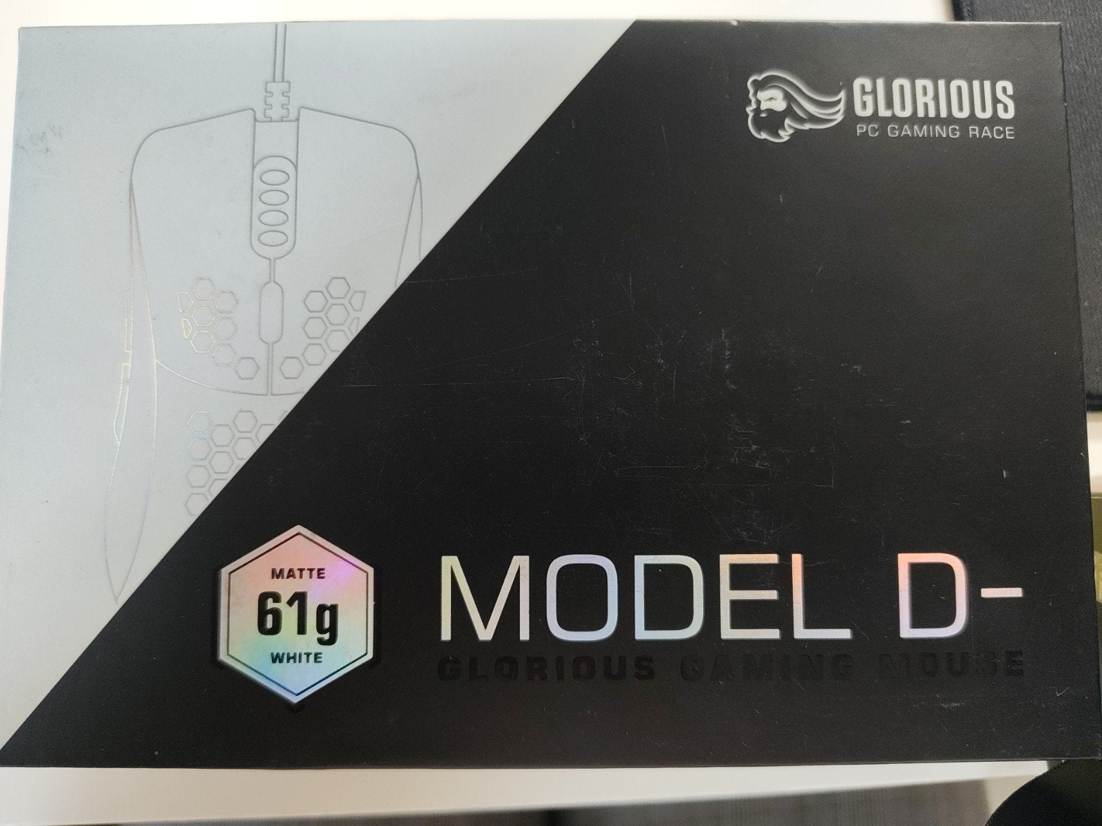 Glorious Model D- Gaming Muis Mat Wit - Nieuw in doos, Computers en Software, Ophalen, Muis, Glorious, Nieuw