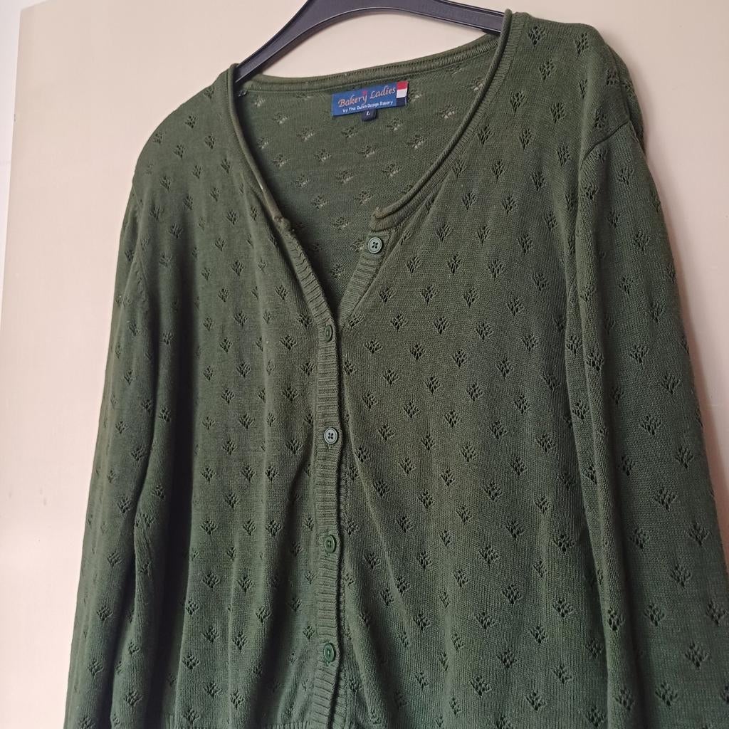 Groen vestje van Bakery Ladies, maat L, Ophalen of Verzenden