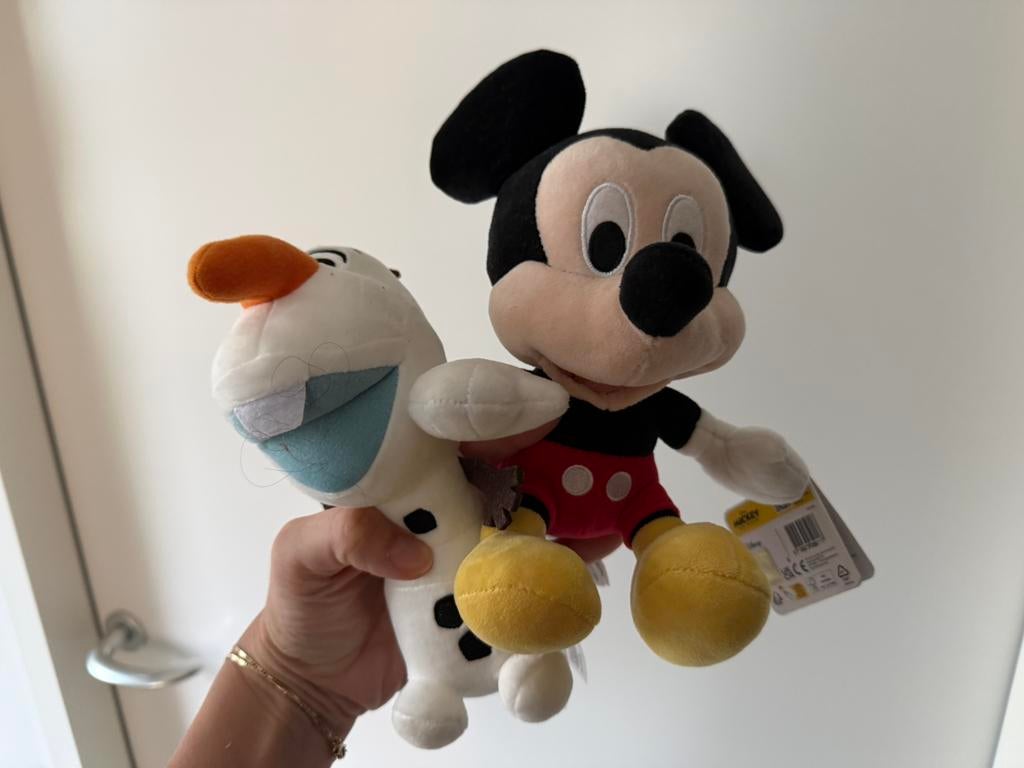 Knuffels Mickey Mouse en Olaf | nieuw, Ophalen of Verzenden, Nieuw