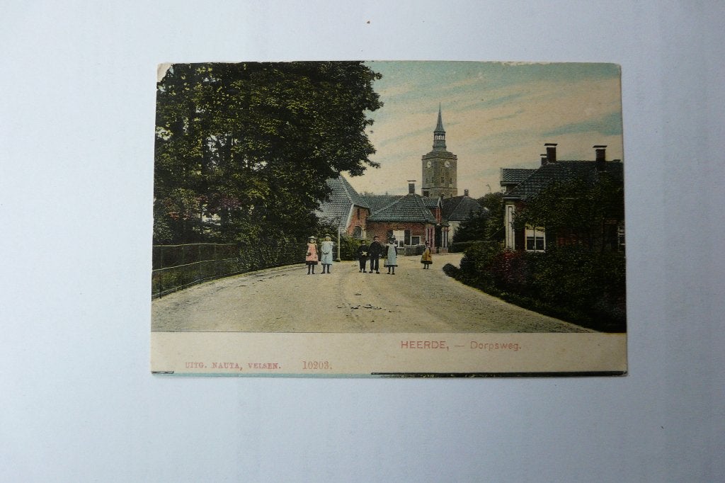 briefkaart Heerde Dorpsweg begin 1900, Ophalen of Verzenden, Voor 1920, Ongelopen, Gelderland