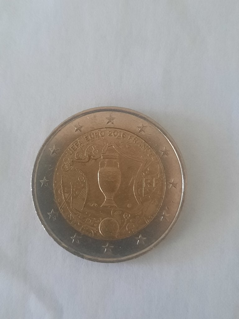 Munt 2 Euro - Frankrijk 2016 - UEFA, Ophalen of Verzenden, Frankrijk, 2 euro, Losse munt