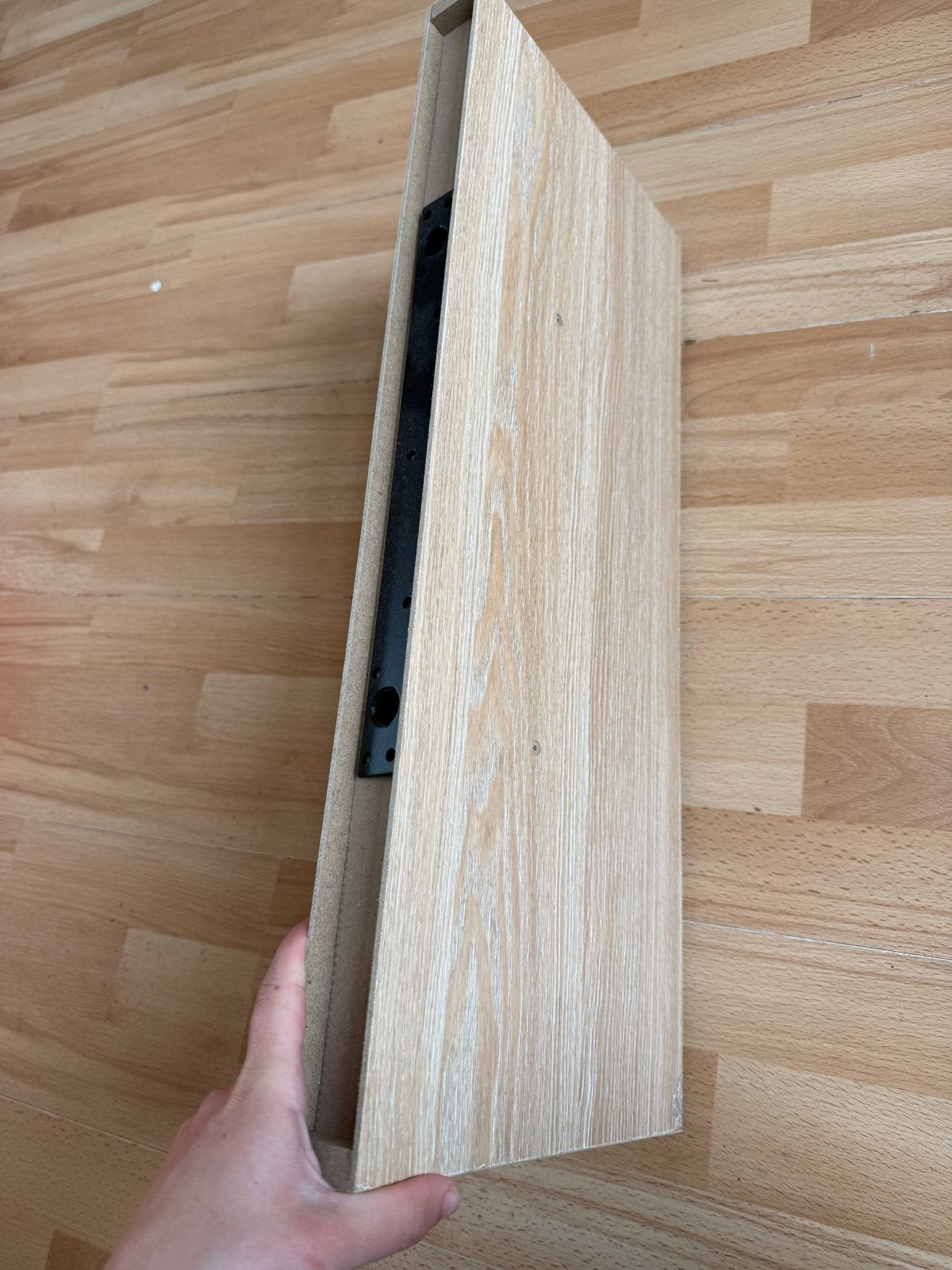 Houten plank met ophangsysteem, Ophalen of Verzenden, Gebruikt