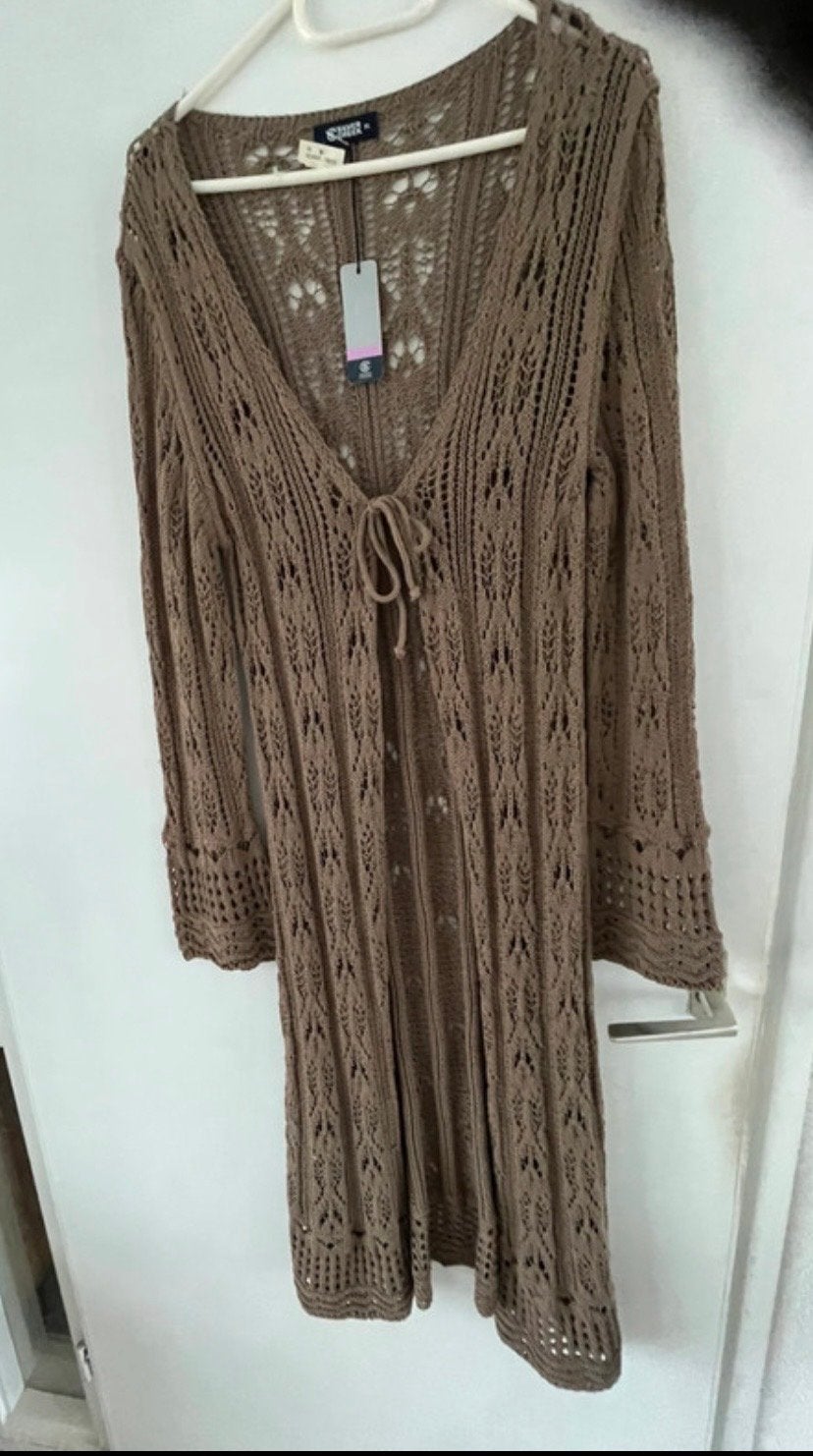 Nieuwe Silver Creek gehaakte lange cardigan XL, Kleding | Dames, Truien en Vesten, Ophalen of Verzenden, Nieuw, Maat 46/48 (XL) of groter