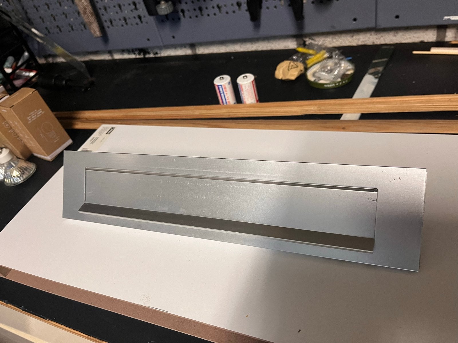 Aluminium brievenbusklep