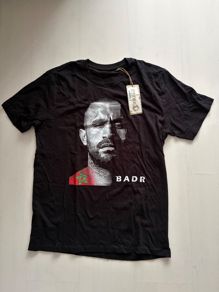 Team Badr Hari T-Shirt, Kleding | Heren, Ophalen of Verzenden, Nieuw, Maat 48/50 (M), Zwart