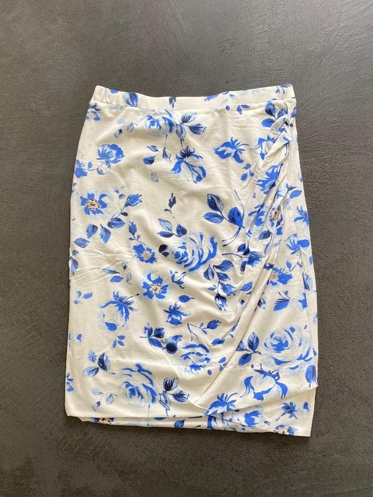 i193/4 Nieuw: Mt 40=M/L Susskind rok wit/blauw rokje, Kleding | Dames, Maat 38/40 (M), Blauw, Ophalen of Verzenden, Zo goed als nieuw