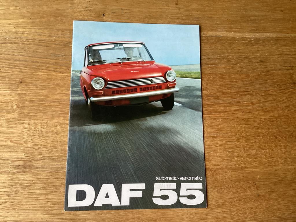 Originele DAF 55 brochure - 1968, Ophalen of Verzenden, Zo goed als nieuw, Overige merken