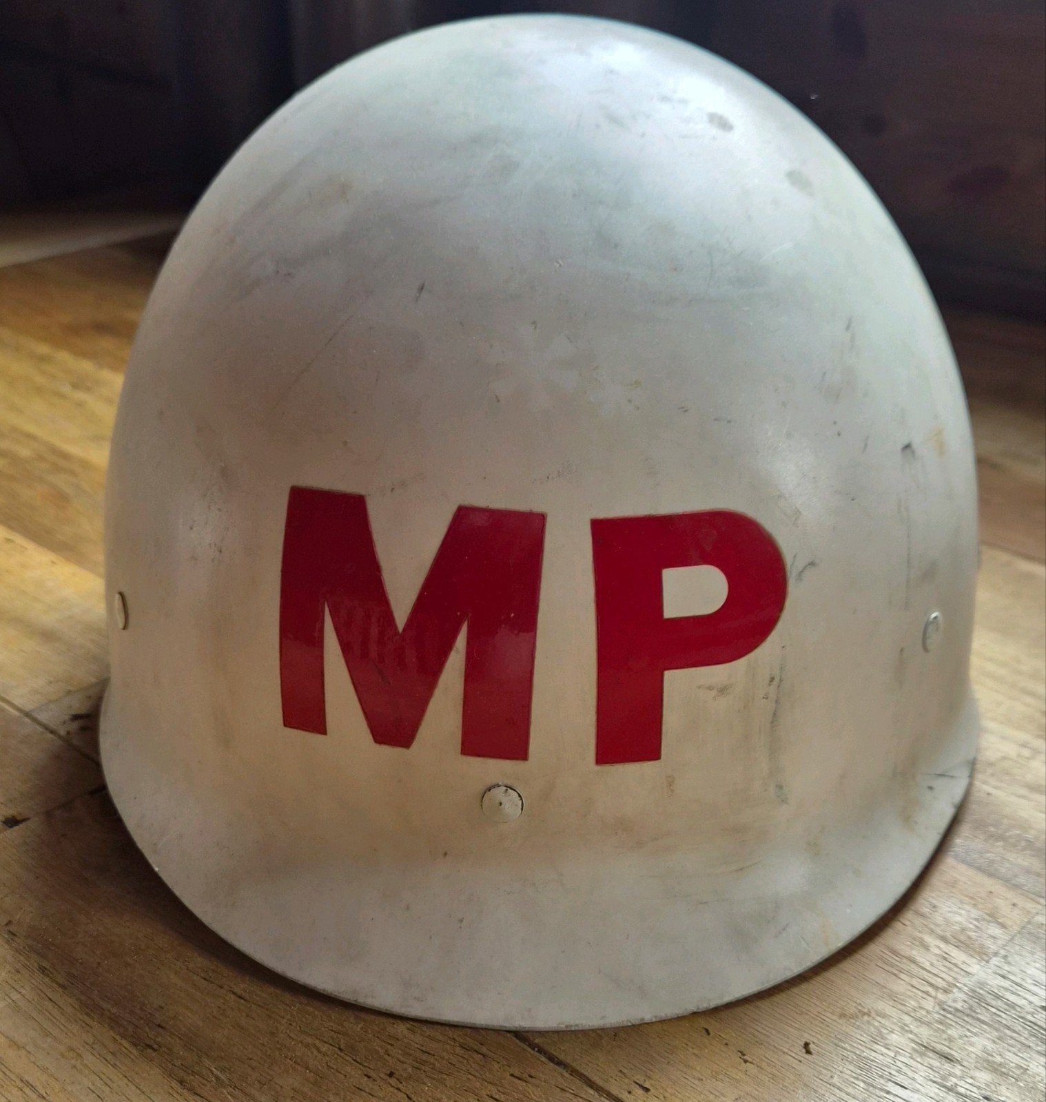 militaire politie plastic helm, Verzamelen, Ophalen of Verzenden, Landmacht, Nederland, Helm of Baret