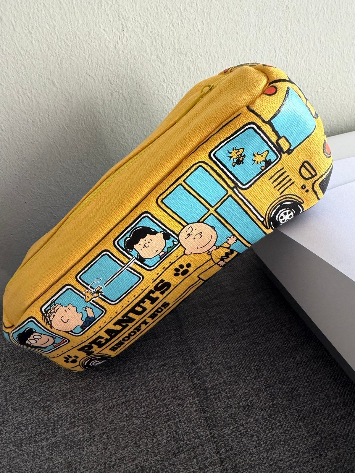Etui snoopy geel, Diversen, Schoolbenodigdheden, Ophalen of Verzenden