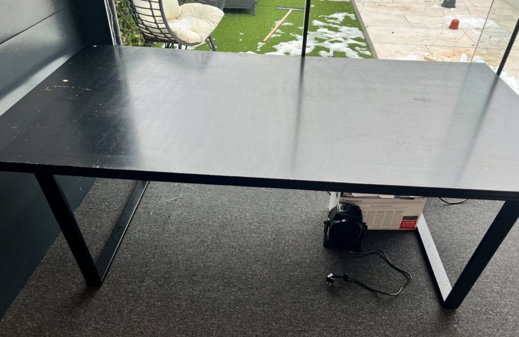 Gratis eettafel en tuinbank, Ophalen, Gebruikt, 50 tot 100 cm, Minder dan 100 cm