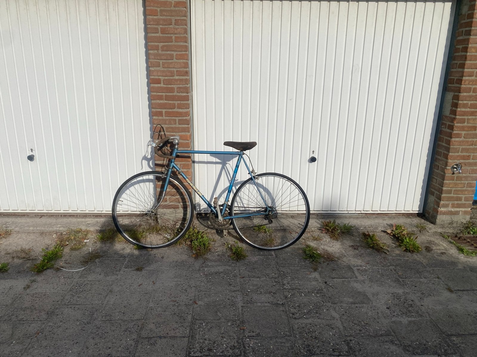Vintage Shogun racefiets - Blauw, gebruikt, Gebruikt, Velgrem, 53 tot 57 cm, Ophalen