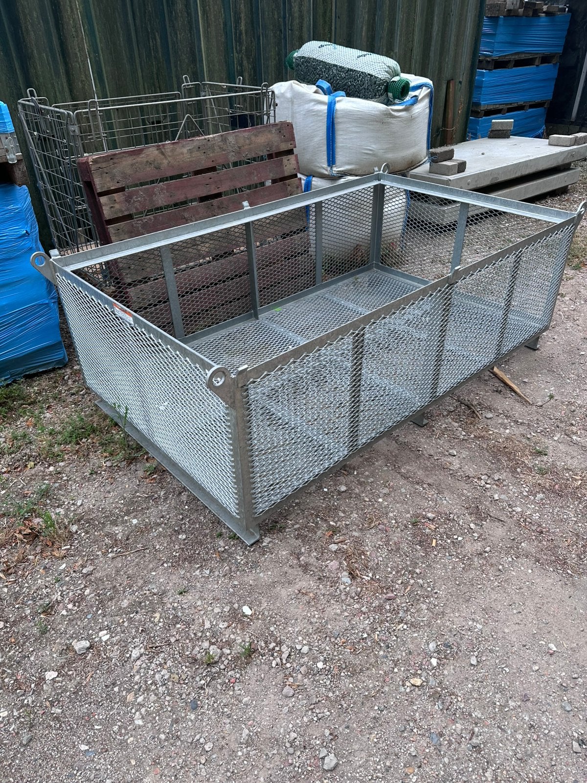 Stalen krat hijsbak, Ophalen, 60 cm of meer, Minder dan 35 cm, Zo goed als nieuw