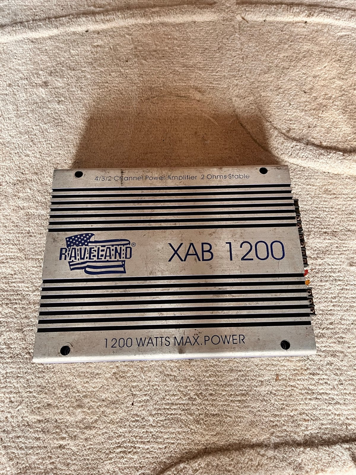 RaveLand XAB 1200 4/3/2 Kanaals Versterker, 120 watt of meer, Ophalen, Overige merken, Gebruikt