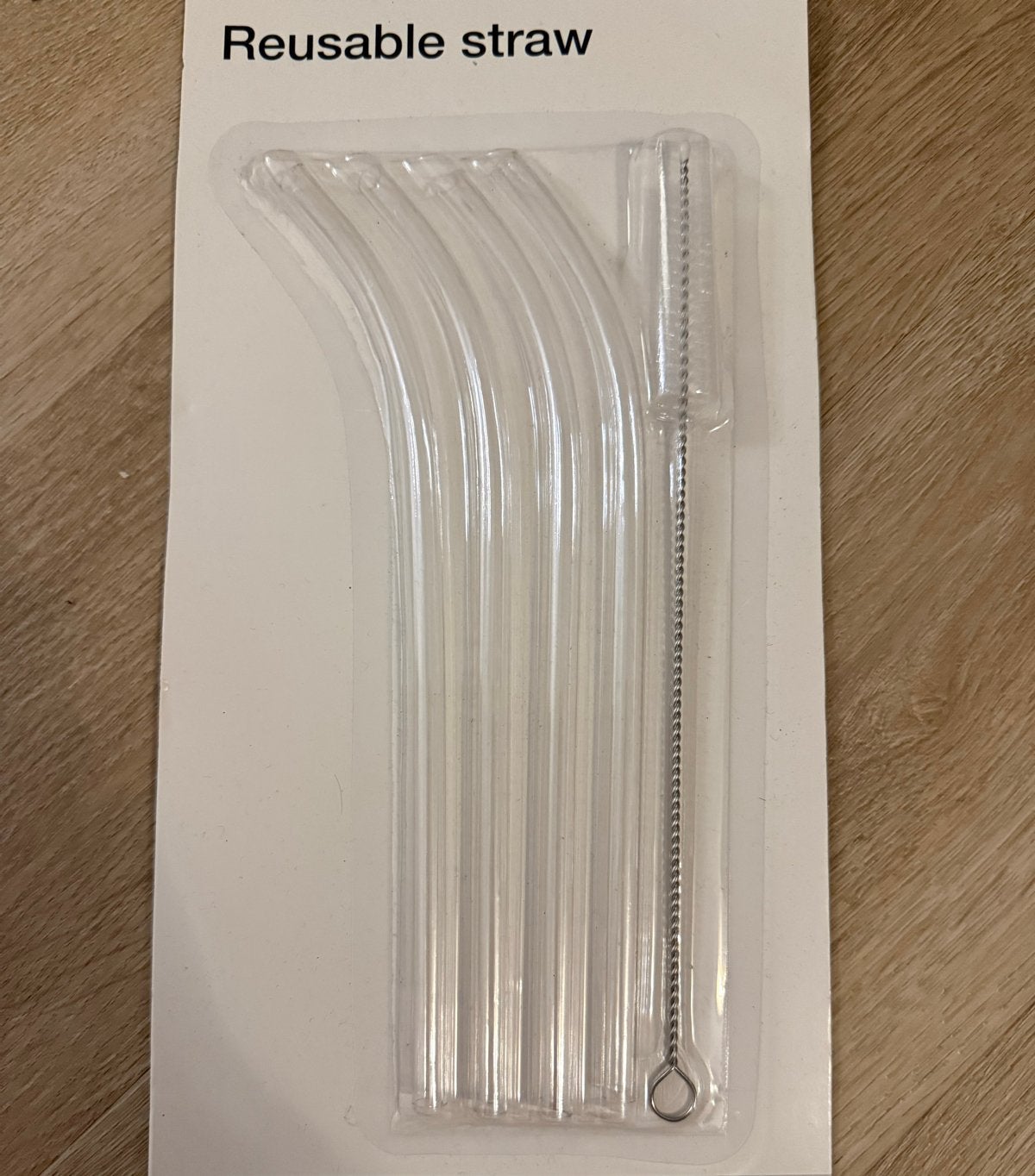 Herbruikbare glazen rietjes met schoonmaakborsteltje (NIEUW), Nieuw, Ophalen of Verzenden, Overige merken, Glas